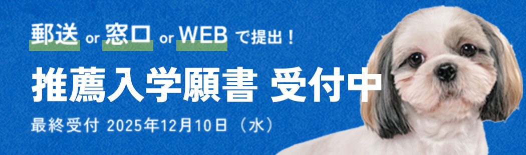 推薦入学願書受付中